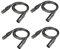 Abaodam 1 Satz Mikrofonkabel Dmx-kabel -poliges Dmx Kabel Xlr-kabel Dmx Bühnenlicht Dmx Kabel Dmx Kabel Für Bühneneffekte Dj-lichtkabel Audiokabel Dj-draht Kabeldraht Kabelschellen 4 Stück
