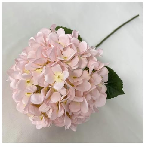Fiori artificiali di ortensia, 5 pezzi, peonie artificiali, dalia, in seta, bellissimo bouquet autunnale, decorazione per casa, matrimonio, ortensia, decorazione da tavolo, (nero)