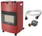 INTEC - Poele à gaz Rouge pliable 4,2KW Chauffage d'appoint Interieur Allumage Piezo Tuyau gaz + détendeur butane