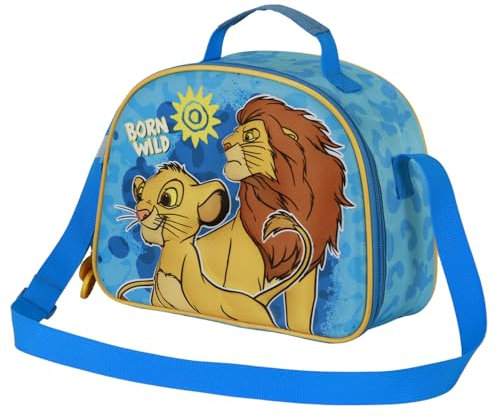 Disney Der König der Löwen Wild-3D Lunchbox-Tasche, Blau, 26 x 20 cm