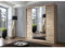 IE INTERIOR EMPORIUM Oslo Mirror Sliding Door Wardrobe – 150cm, 180cm, 203cm, 250cm – Includes 1 LED (Oak, 180cm)
