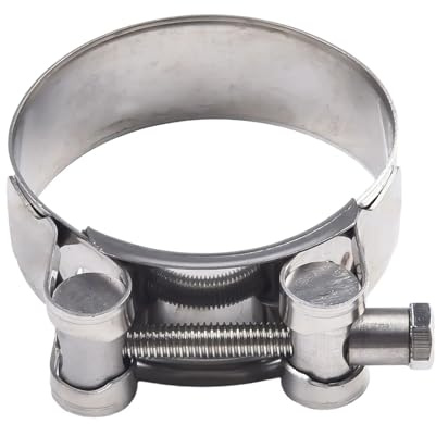 1pc Tightening Exhaust Hose Clamp Pressure Hoses Air Intake Heads Heavy Duty Stainless Steel T Clamps(64-67MM)