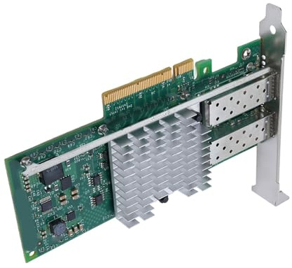 Dioche Adaptador Ethernet de 10Gbps para X520-DA2 10G Puerto Dual SFP + Tarjeta de Red de Servidor Chip 82599 Adaptador Ethernet de 10Gbps Compatible con PCIe X8