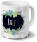 printplanet Tasse mit Namen Ralf - Motiv Flowers - Namenstasse, Kaffeebecher, Mug, Becher, Kaffeetasse - Farbe Weiß