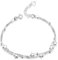 Tusuzik Elegantes Armband mit kleinen Sternen und Perlen, 925er Sterlingsilber Armband Geschenk für Frauen