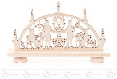 Rudolphs Schatzkiste Schwibbogen Mini-Schwibbogen mit Bergleuten Breite x Höhe x Tiefe 7,5 cmx4,5 cmx1 cm NEU Erzgebirge Lichterbogen Fensterbild