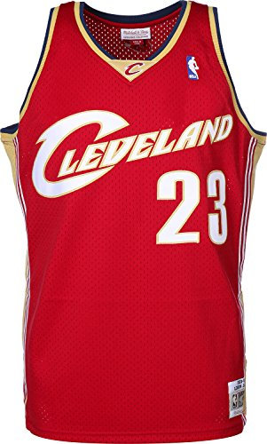 Mitchell & Ness LeBron James #23 Cleveland Cavaliers 2003-04 Swingman NBA Trikot Rot, S