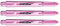WINMAU Prism 1.0 Rosa Medium Polycarbonate Dart Stems - 1 Sätze pro Packung (3 Schäfte insgesamt)