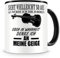 Samunshi® Geige Tasse mit Spruch Geschenk für Musiker Tasse Geige Becher Kaffeebecher groß Lustige Tassen zum Geburtstag Teetasse schwarz 300ml