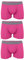 noTrash2003 Set di 3 boxer da uomo, boxer, boxer da uomo, 95% cotone, 5% elastan fucsia L