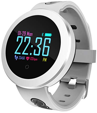 FUN+Smartwatch Rastreadores De Actividad Monitores De Ritmo Cardíaco Reloj De Ejercicios Deportes Al Aire Libre Calorías Contador De Pasos Pulsera Pulsera, Adecuado para Niños Hombres Mujeres Mayores