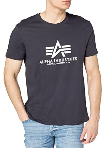 Alpha Industries Herren Basic T-Shirt, Iron Grey, M