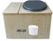 Toilette sèche en bois avec bac à copeaux intégré, seau 18L plastique - La bac gris clair - Fabrication Française - N4