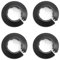 MroMax 3,3 cm Durchmesser Flansch Wasserrohrabdeckung Dekoration Schwarz Rohrabdeckung Heizkörper PP Kunststoff Rosette Kragen für Wandrohr Rohrdekoration 33 mm Rosette Kragen für Wandrohr