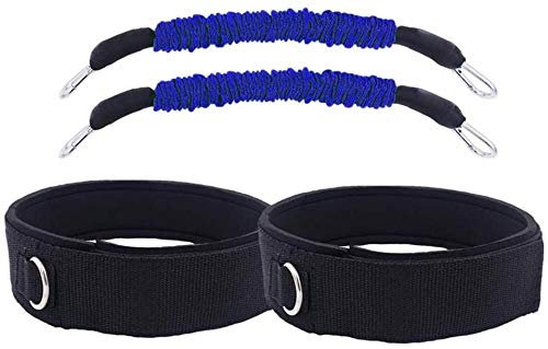 JWCN Resistance Bungee Band Set Geschwindigkeits- und Beweglichkeitstraining Beinschenkelgurte für Fitness-Beinkrafttraining Fußball-Lauftraining-Blau für den Oberschenkel Uptodate