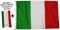 Bandiera Italiana + Bandana Tubolare Bandiera Italia 150x100 Centimetri Tessuto Nautico Antivento 115 gram/m², Bandiera d'Italia Con Cordini o Ganci, Doppia Cucitura Perimetrale, Fettuccia Di Rinforzo