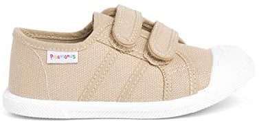 Pisamonas Zapatillas Niños Lona Cinta Adhesiva Talla 31 Color Arena