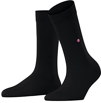 Burlington Damen Socken Lady W So Baumwolle einfarbig 1 Paar, Schwarz Black 3000, 36-41