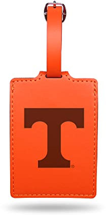 Rico Industries NCAA Texas Longhorns Gepäckanhänger aus Wildleder, mit Lasergravur, inkl. Ausweis