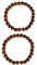 NAISHA Rudraksha dehnbares Armband Rudraksha 5 Mukhi Paanch Mukhi 5 Gesicht Armband für Meditation Yoga 7 mm Größe (2 Stück)