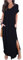 GRECERELLE Women Maxi Long Dress Summer Casual Beach Boho Short Sleeve V Neck Maxi Dresses with Pocket (Black, XL)
