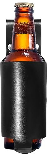 Standing Castle Bierholster, Biergeschenke für Männer,Bierzubehör für Männer, Bierhaltergürtel, Gürtelschnalle Bierhalter, Geeignet für Parties, Outdoor-Aktivitäten, Schwarz