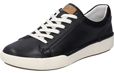 Josef Seibel Damen Low-Top Sneaker Claire 01,Weite G (Normal),Wechselfußbett,Freizeitschuhe,Turnschuhe,Laufschuhe,schwarz,41 EU