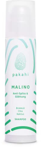 PAKAHI Anti-Frizz Shampoo Malino glättet widerspenstiges Haar I Green Apple Duft I Natürliche Haarpflege I Glättungsshampoo I Vegan & tierversuchsfrei (200ml)
