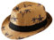 Maeau Chapeau de Paille Plage Enfant Garçon Fille Chapeau de Jazz Kaki Été Panama Trilby Fedora 1 2 3 Ans Casquette de Soleil Bébé Anti UV Imprimé Chapeau de Cowboy en Paille Voyage Vacances 54cm