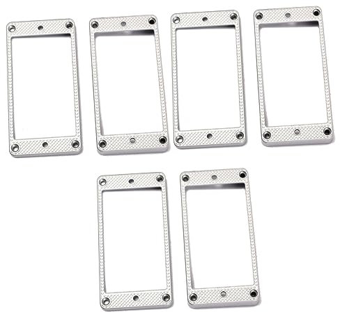 ibasenice 3pezzi Cornice Metallo Per Pickup Humbucker Curvi Per Chitarra Elettrica r Viti Compatibile