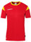 uhlsport Unisex Squad 27 Kurzarm Trikot, Rot/Limonengelb, 128 EU
