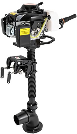 Außenbordmotor 4 PS Injection Pump Bootsmotor 55cc 4 Takt Benzinmotor mit CDI-Zündsystem für Schlauchboot kleine Yachten