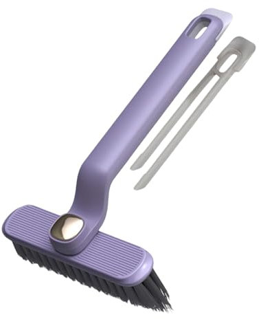 360° Rotierende Fugenreinigungsbürste, Pure Clean Bürste, Multifunktionale Reinigungsbürste, Hartborsten-eckenreinigungsbürste, für Tiefenreinigung Von Badezimmern, Küchenspülen(1 Stück) (lila)