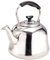 Royalford Stainless Steel Tea Kettle for Stove Top, Portable Teapot for Kitchen Camping Hiking Anti - Hot Handle Tea Boiler Hot Water Kettle for Tea Coffee, 2.2L Capacity