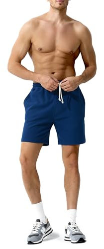 Casey Kevin Sporthose Herren Kurz Verdickte Baumwolle Shorts Herren Kurze Jogginghose Herren