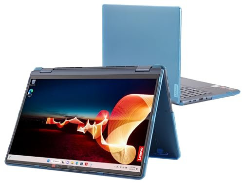 mCover case ONLY Compatible for 2022-2024 13.3 Lenovo Yoga 6 13ABR8 | 13ALC7 Series 2-in-1 Windows Notebook Computers (NOT Fitting Any Other Models)- Aqua