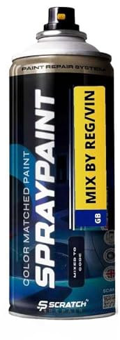 Scratch Repairs - Perfect Match Aerosol Spray Paint Can Kit - Custom Mixed to Match Your Car's Automotive and Bike Paint Color by Registration Number Automotive and Bike
