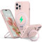 PuyaTeya Liquid Silicone Case for iPhone 14 pro max with Magnetic Ring Stand, Upgraded camera lens protection, Mil-Grade Drop Shockproof, Anti-Scratch Microfiber Lining Silicone Case(Pink)