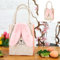 itsisa Filztasche Osterkorb Hase Osterhase mit Plüschohren Creme-rosa H:20 cm - Filzkorb, Geschenkkorb Ostern, Osterdeko, Frühlingsdeko,Geschenkverpackung Filz Korb Ostern