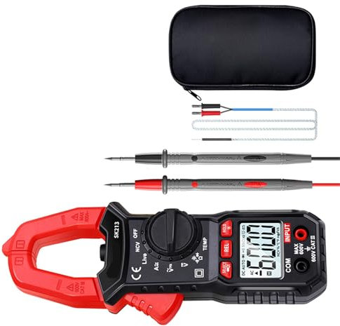 SK213 Digital Clamp Meter 25mm Jaw Opens Intelligent Tester for Industrial Equipment Maintenance Without Battery