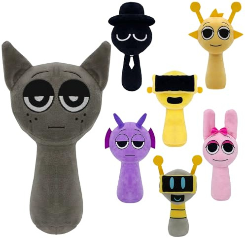 Kunaxku Plüschtier-Set - 25cm Wenda und Grau | Weiche und witzige Kuscheltier für Fans Geburtstag für Kinder und Sammler (Dark Gray 1 PCS)