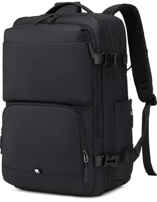 BAGOK Handgepäck Rucksack, Wasserdichter Multifunktionaler Rucksack Handgepäck Flugzeug mit Laptopfach, Große Kapazität für Reisen, Arbeit und Freizeit