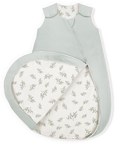 lulumoon Baby Schlafsack 1.5TOG Baumwolle: Luftig Ganzjahresschlafsack | YKK 2-Wege-Reißverschluss Übergangs-Babyschlafsack für 20–22°C - Warm ohne Überhitzen - Baby 3–9 Monate 62/68 OEKO-TEX