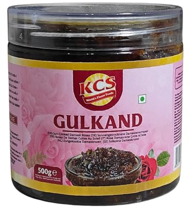 KCS Gulkand 500g – Rose Petal Jam | 100% Natural, Sweet and Aromatic | Ideal for Sweets, Chai, and Ayurvedic Remedies