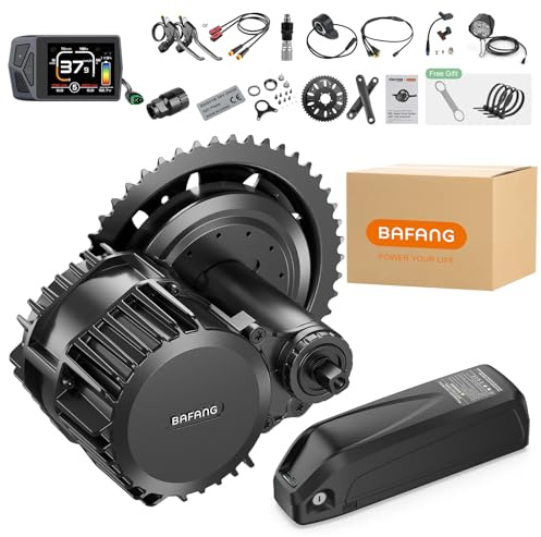 BAFANG BBS-HD 1000W 48V Mittelmotor mit EKD01 E-Bike Display und 48V16Ah Ebike Batterie-CAN Protokolle Elektrofahrrad-Umbausatz, Mittelmotor 8Fun BBS03 G320 Ebike Conversion Kit für BB68mm MTB