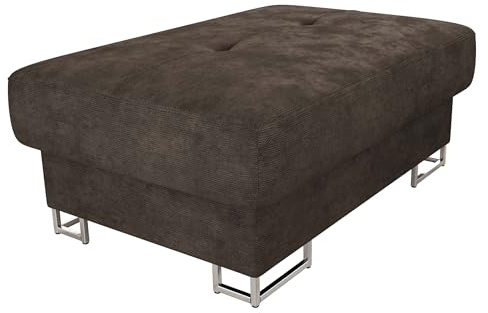 Mirjan24 Polsterhocker Cotere, Hocker, Sofahocker, Moderner Sitzhocker, Sitzbank, Pouf, Fußbank, Farbauswahl (Lumo 40)