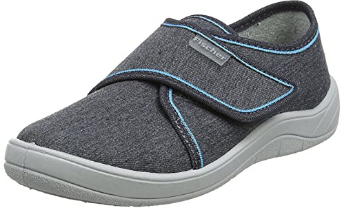 Fischer Tim, Jungen Niedrige Hausschuhe, 201631,Grau Jeansgrau 601,36 EU