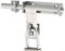 Sayayo Gate Latch for Wooden Gates, Garden Gate Lock Heavy Duty SUS304 Stainless Steel Solid Door Bolt 170MM Length, 13MM Dia Bar, Brushed Nickel (Not Including Padlock)