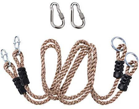 NOSTAFY Robustes Nylon-Seil Länge verstellbar Express Setup Hängegurte (500 lbs Limited) für Außenschaukeln Hängematte Spielplatz Set Zubehör