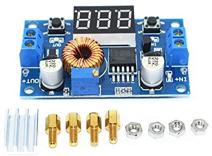 ICQUANZX Alimentatore regolatore di tensione regolabile DC DC Module 5A 75W con convertitore step down display digitale